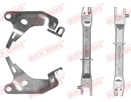 Комплект регулятора, барабанный тормозной механизм - 108 53 005 QUICK BRAKE
